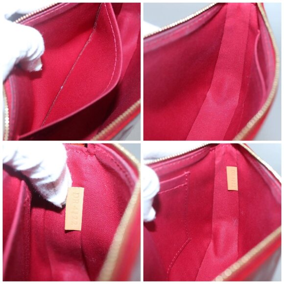 LOUIS VUITTON Vernis Pochette Accessoires Pouch Pomme D'amour M91577 Auth 125358 - Picture 15 of 16